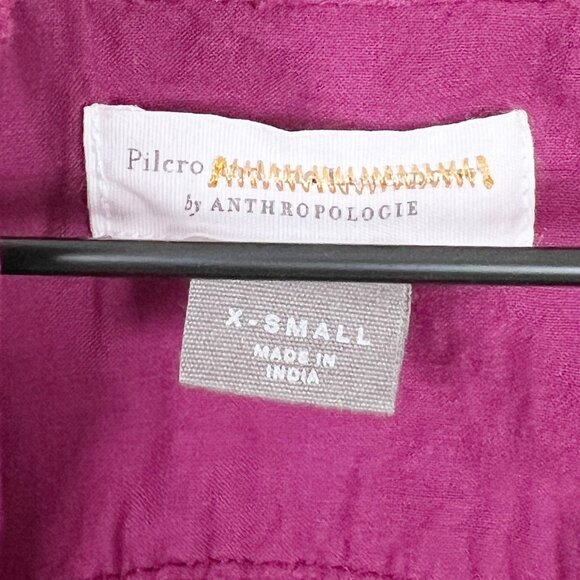 Anthropologie Tavi Embroidered Blouse Boho Bohemian Peasant Cottagecore Prairie - Picture 8 of 14